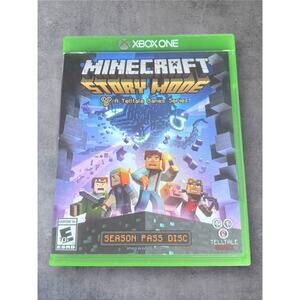Minecraft Story Mode Season Pass Disc Xbox One Telltale Games Tested 2015 CIB